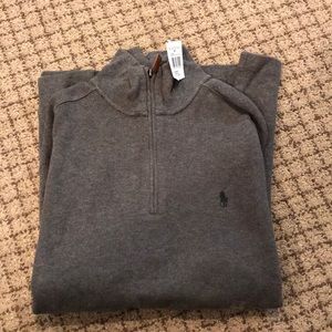NWT polo 1/4 zip large